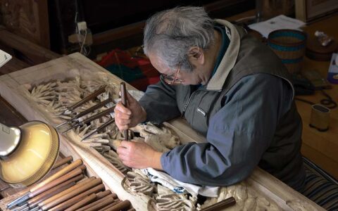 Inami Woodcarving/Yoka-machi Street