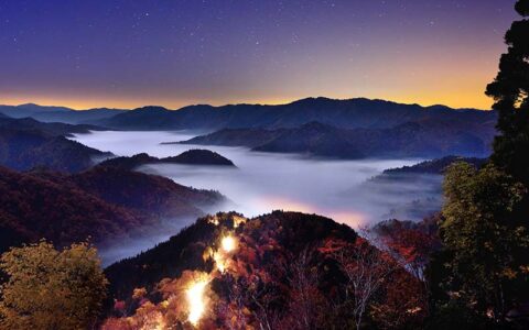 A sea of clouds at Onyutoge